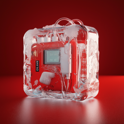 Frozen AED Machine