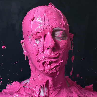 Bald Man with Pink Gunge