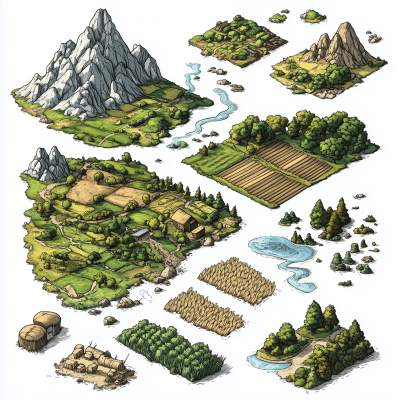 Isometric RTS Game Stickers