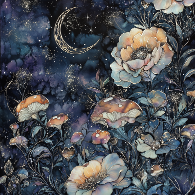 Cosmic Mushroom Garden