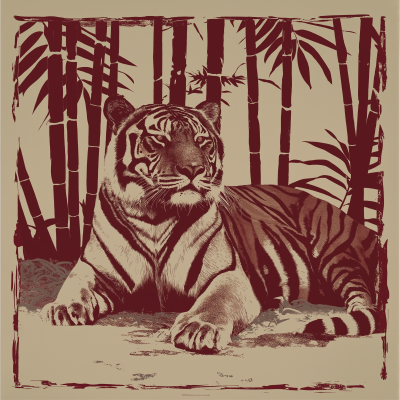 Tiger in Bamboo