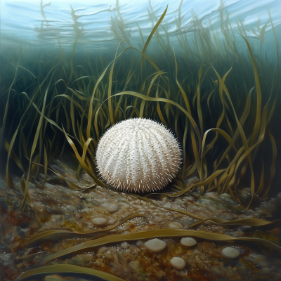 Seagrass and Sea Urchin