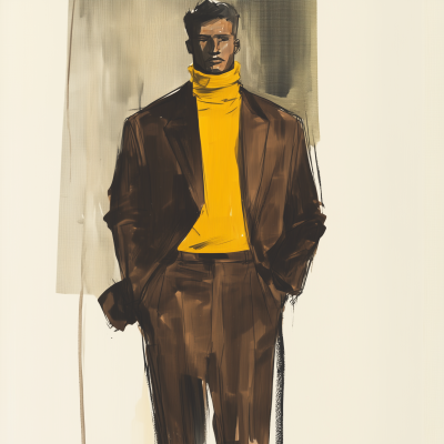 Fashion Sketch of a Man