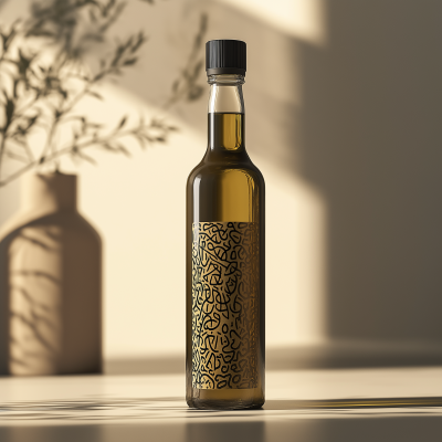 Elegant Olive Oil Bottle Design