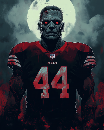 Frankenstein’s Monster in 49ers Jersey