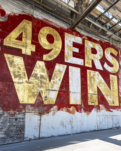 Graffiti Art 49ers Win