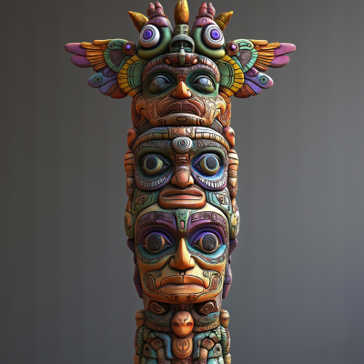 Ancient Ancestral Totem Pole