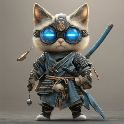 3D Warrior Cat