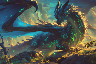 Elder Dragon in Mystic Oasis