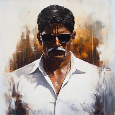 Powerful Indian Man Portrait