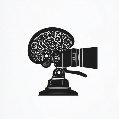 Minimalistic Movie Camera Logo