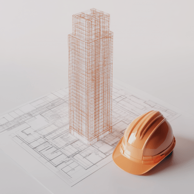 High Rise Building Wireframe