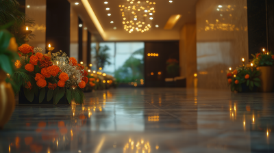 Diwali Decorated Lobby