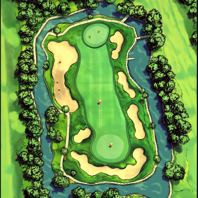 Mario SNES Golf Style Map