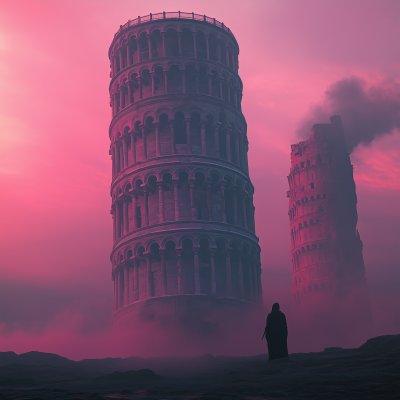 Brutalistic Tower of Pisa