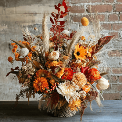 Modern Thanksgiving Centerpiece