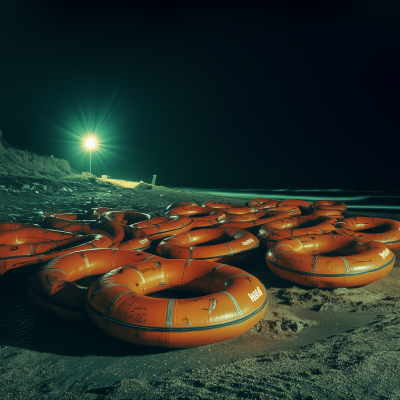 Life Rafts at Night