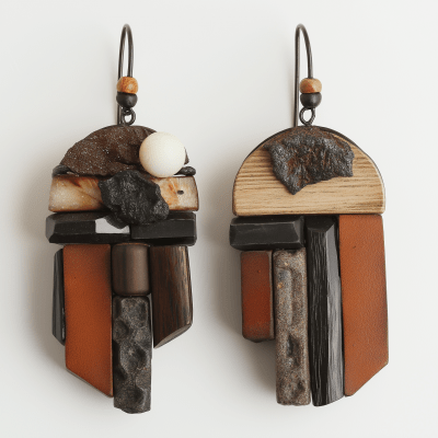 Unique Material Earrings