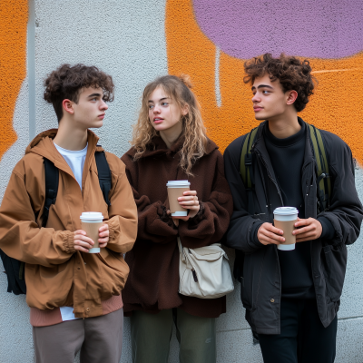 Gen Z Gathering with Coffee