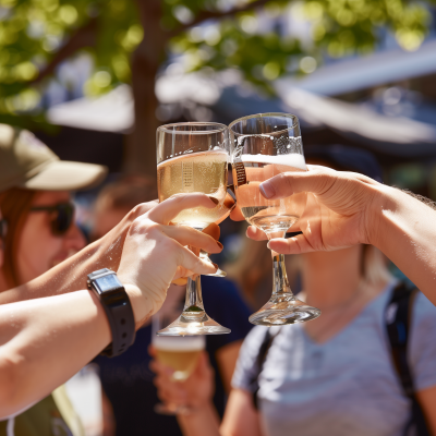 Outdoor Toasting Celebration