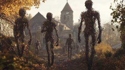 Vine Humanoid in Fall