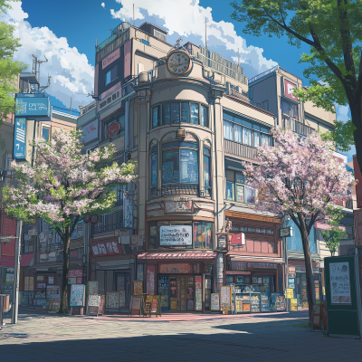 Anime Building Retail District