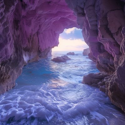 Inside of Purple Sea Cave