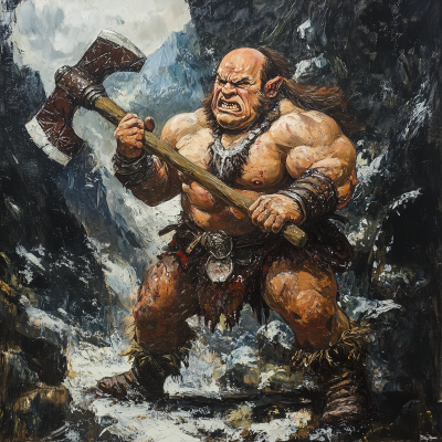 Mountain Dwarf Barbarian