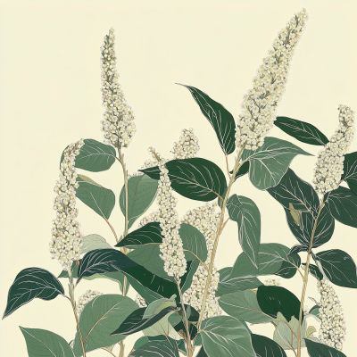 Japanese Knotweed Illustration