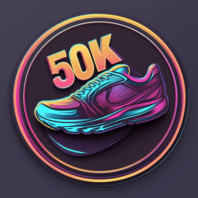 50k Steps Badge Design