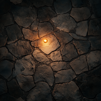 Candlelit Stone Floor