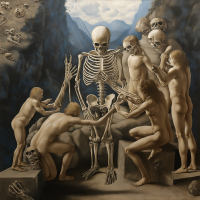 Sculpting Skeletons in the Mountains