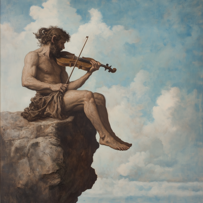 Satyr Playing Violin