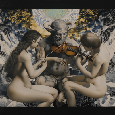 Satyr Playing the Violin