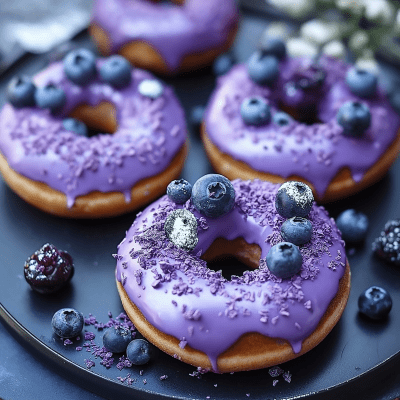 Blueberry Cake Donuts