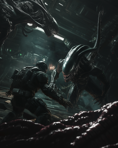 Isaac Clarke vs Alien Xenomorph