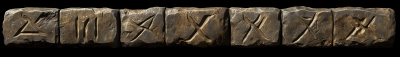 Rune Carved Stone Texture