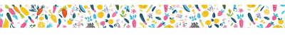 Pastel Fruit and Vegetable Pattern