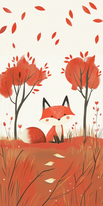 Friendly Red Fox Illustration