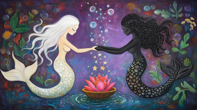 Mermaids Embracing Harmony