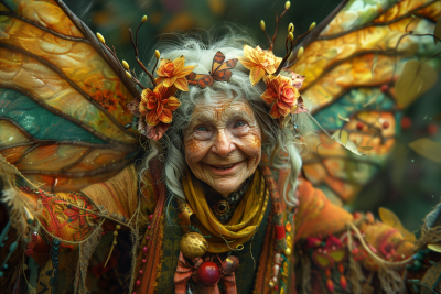 Cheerful Fairy Woman