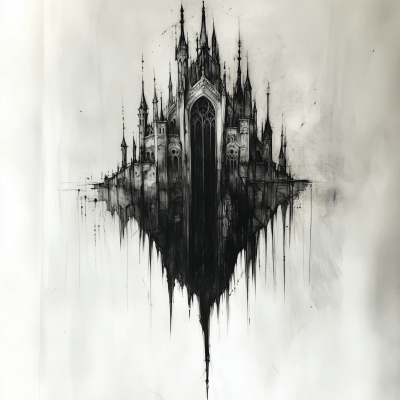 Dark Castle Tattoo Design