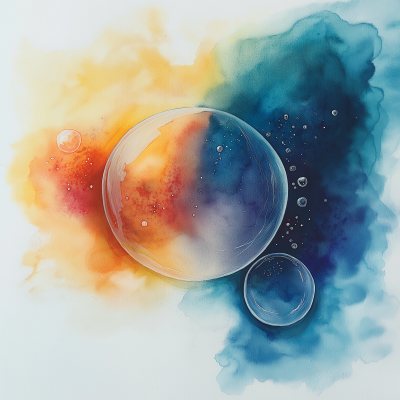 Abstract Watercolor Universe
