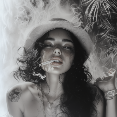 Smiling Girl with Bucket Hat