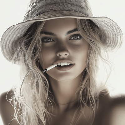 Hyper Realistic Blonde Girl