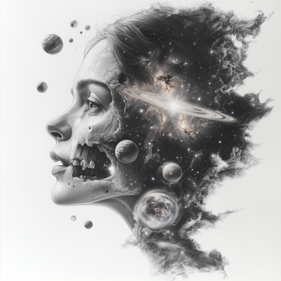 Galactic Skull Portrait