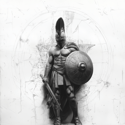 Hyper Realistic Spartan Soldier