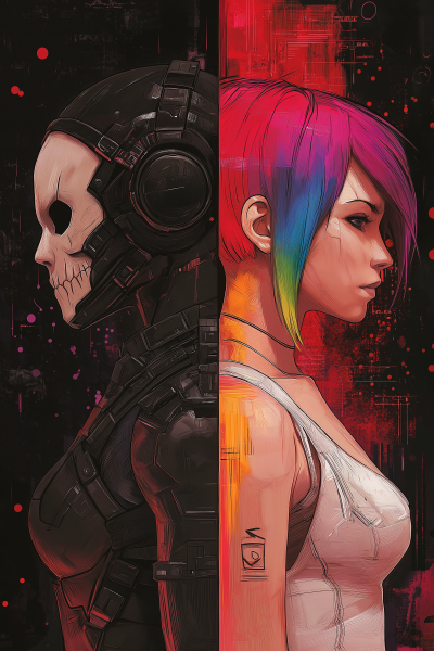 Cyberpunk Contrast