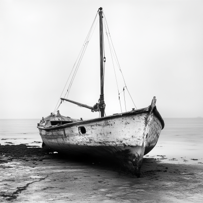 Old Fishing Sailboat