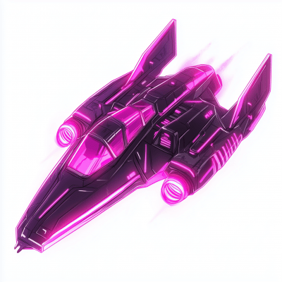 Vibrant Spaceship Design